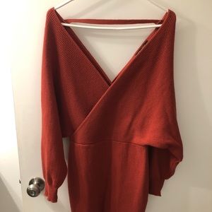 Rust color dress size medium